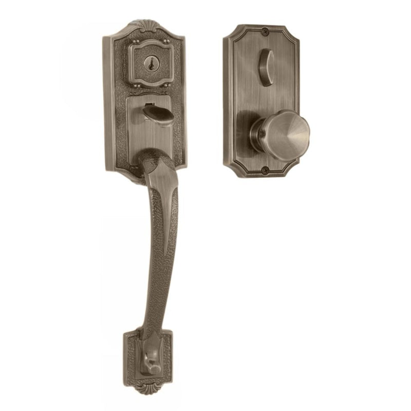 Weslock Colonial Panic Proof Entry Handleset with Eleganti Knob Trim Weslock