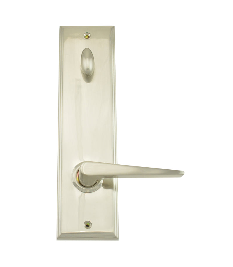 Weslock Urbana Woodward Interior Single Cylinder Handleset Trim with Adjustable Latch and Round Corner Strikes Weslock