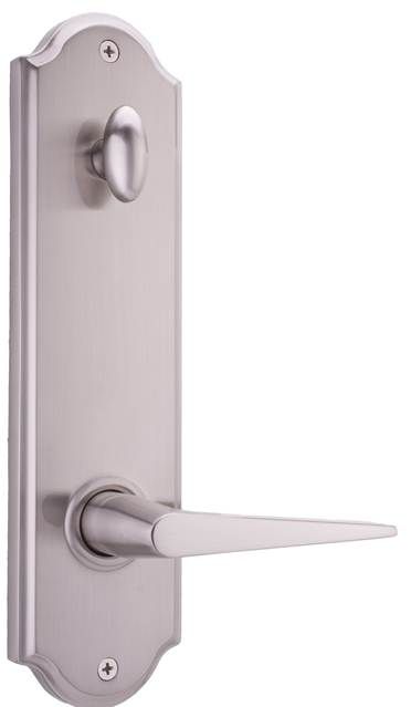 Weslock Urbana Interior Single Cylinder Handleset Trim for Mansion or Philbrook with Adjustable Latch and Round Corner Strikes Weslock