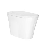 Swiss Madison Hugo H Power Flush Tankless Toilet 12" Rough-in 1.1 GPF Non-Electric ADA Toilet with Integrated Tank in Glossy White Swiss Madison