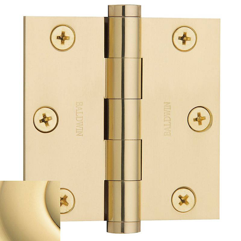 Baldwin 3" x 3" Mortise Square Hinge Baldwin Estate