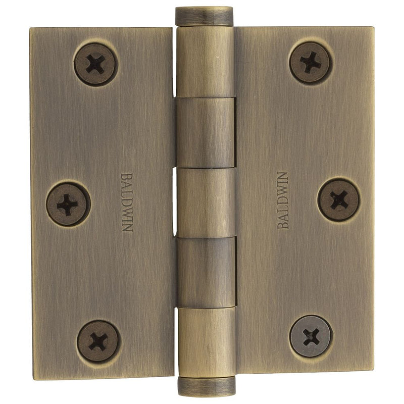 Baldwin 3" x 3" Mortise Square Hinge Baldwin Estate