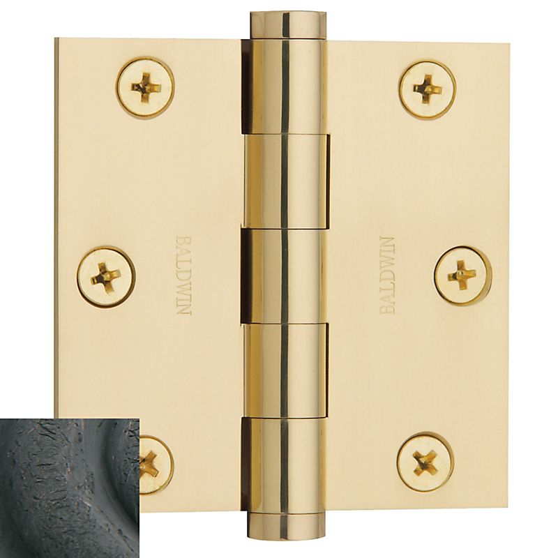 Baldwin 3" x 3" Mortise Square Hinge Baldwin Estate