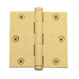 Baldwin 3-1/2" x 3-1/2" Mortise Square Hinge Non-Removable Pin Baldwin Estate