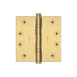 Baldwin 4" x 4" Ball Bearing Mortise Square Hinge Non-Removable Pin Baldwin Estate