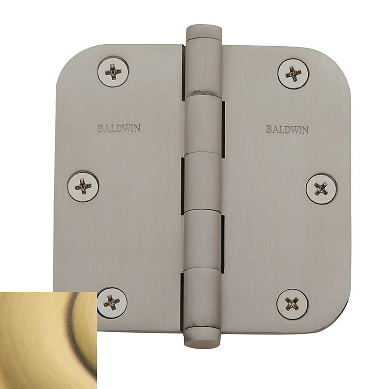 Baldwin 3-1/2" x 3-1/2" - 5/8" Radius Mortise Hinge Baldwin Estate