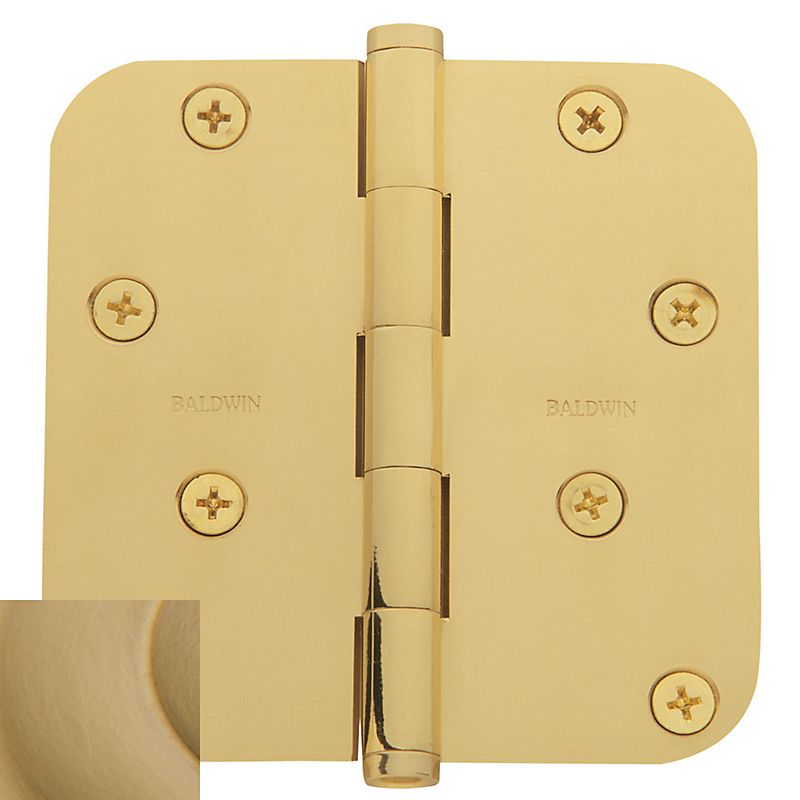 Baldwin 4" X 4" - 5/8" Radius Mortise Hinge Baldwin Estate