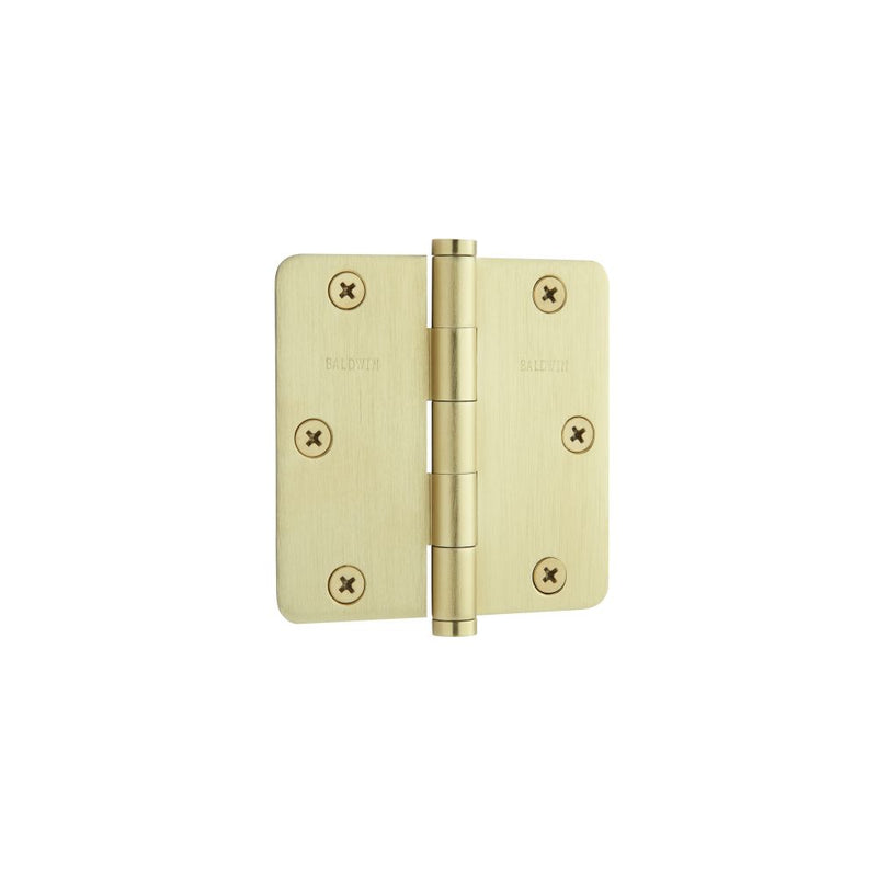 Baldwin 3-1/2" x 3-1/2" - 1/4" Radius Mortise Hinge Baldwin Estate