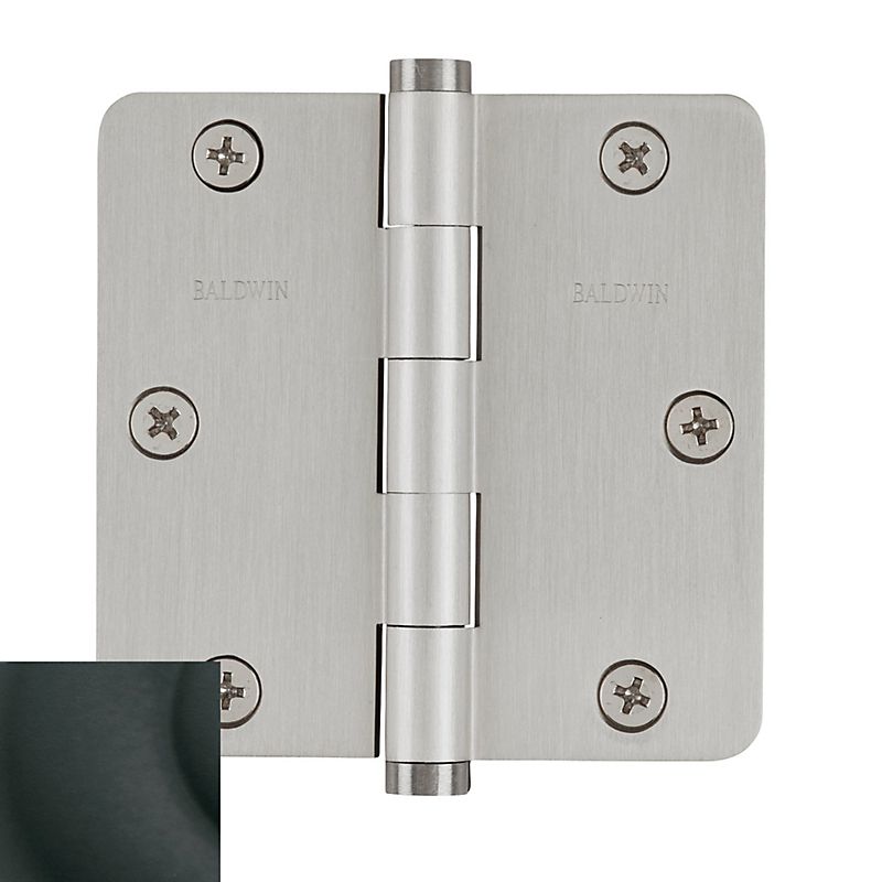 Baldwin 3-1/2" x 3-1/2" - 1/4" Radius Mortise Hinge Baldwin Estate