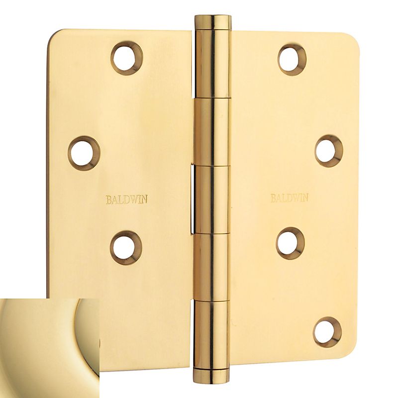 Baldwin 4" x 4" - 1/4" Radius Mortise Hinge Baldwin Estate