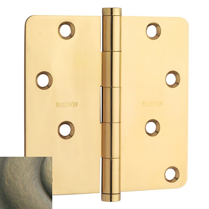 Baldwin 4" x 4" - 1/4" Radius Mortise Hinge Baldwin Estate