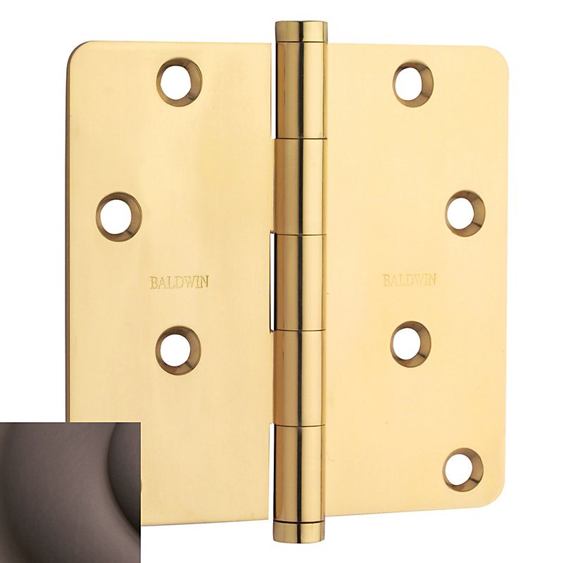 Baldwin 4" x 4" - 1/4" Radius Mortise Hinge Baldwin Estate