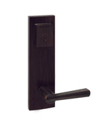 Baldwin Prestige Complete Entrance Set with Single Cylinder Deadbolt with Lever by Lever Spyglass Square Design with RCAL Latch; RCS Strike; and SmartKey Baldwin Prestige