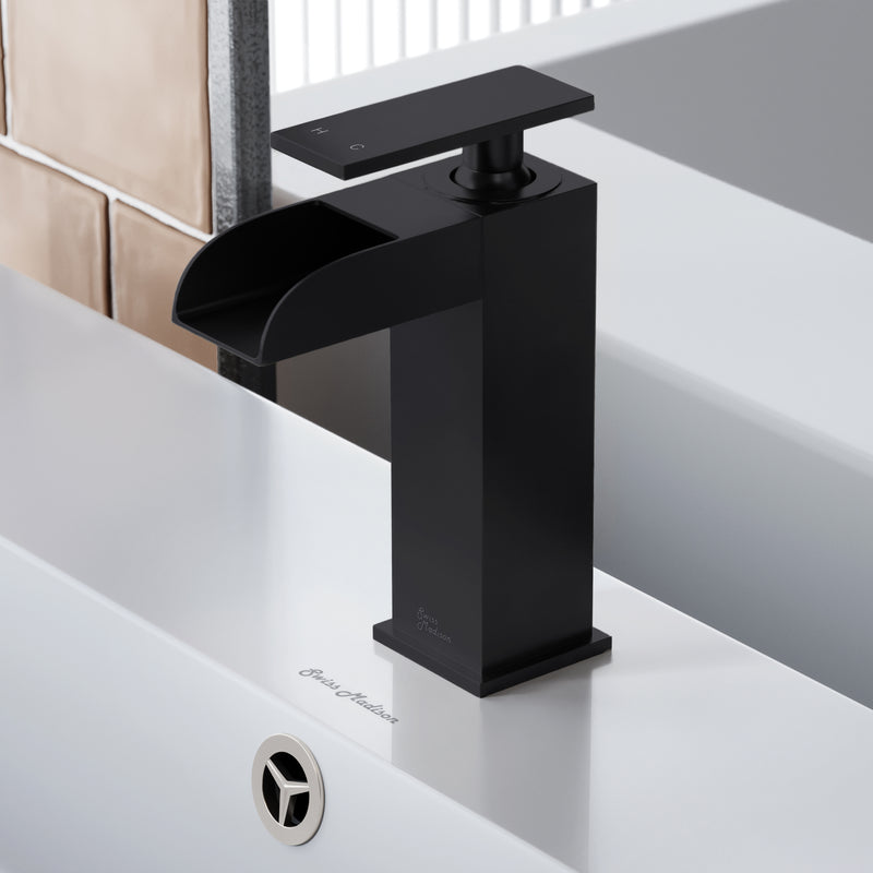 Swiss Madison Concorde Single Hole, Single-Handle, Waterfall Bathroom Faucet