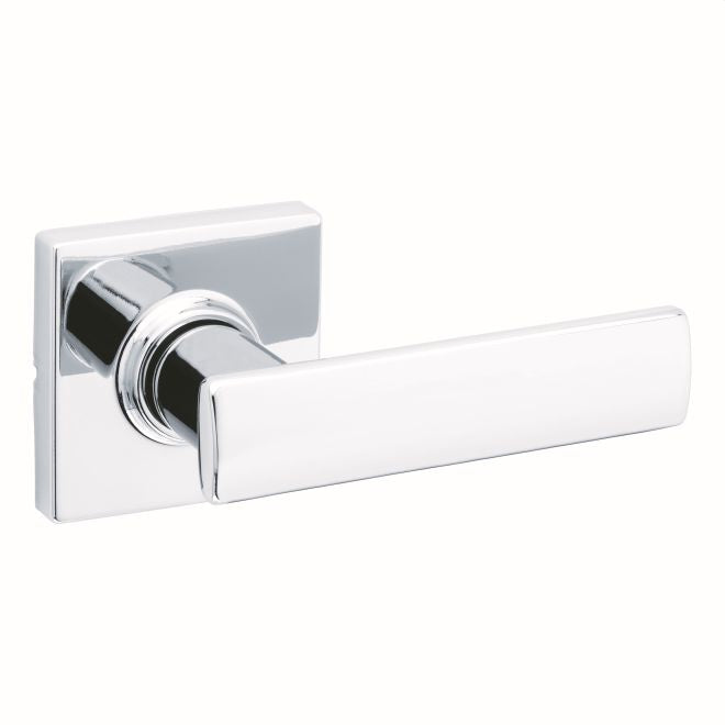 Kwikset Breton Lever with Square Rose Passage Door Lock with 6AL Latch and RCS Strike Kwikset