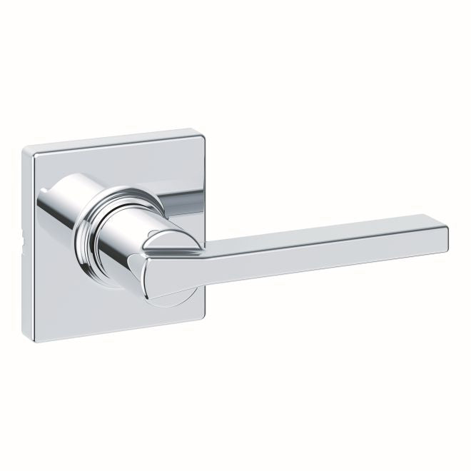 Kwikset Casey Lever with Square Rose Passage Door Lock and 6AL Latch and RCS Strike Kwikset