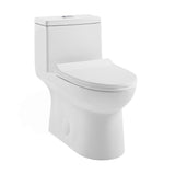 Swiss Madison Daxton One-Piece Elongated Dual-Flush Toilet 1.1/1.6 gpf Swiss Madison