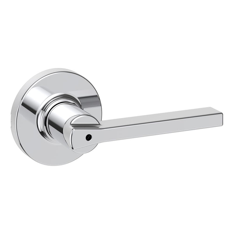 Kwikset Casey Lever with Round Rose Privacy Door Lock with 6AL Latch and RCS Strike