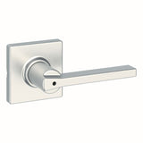 Kwikset Casey Lever with Square Rose Privacy Door Lock with 6AL Latch and RCS Strike Kwikset