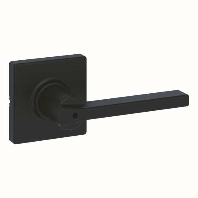 Kwikset Casey Lever with Square Rose Privacy Door Lock with 6AL Latch and RCS Strike Kwikset