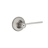 Kwikset Ladera Lever with Round Rose Privacy Door Lock with 6AL Latch and RCS Strike Kwikset