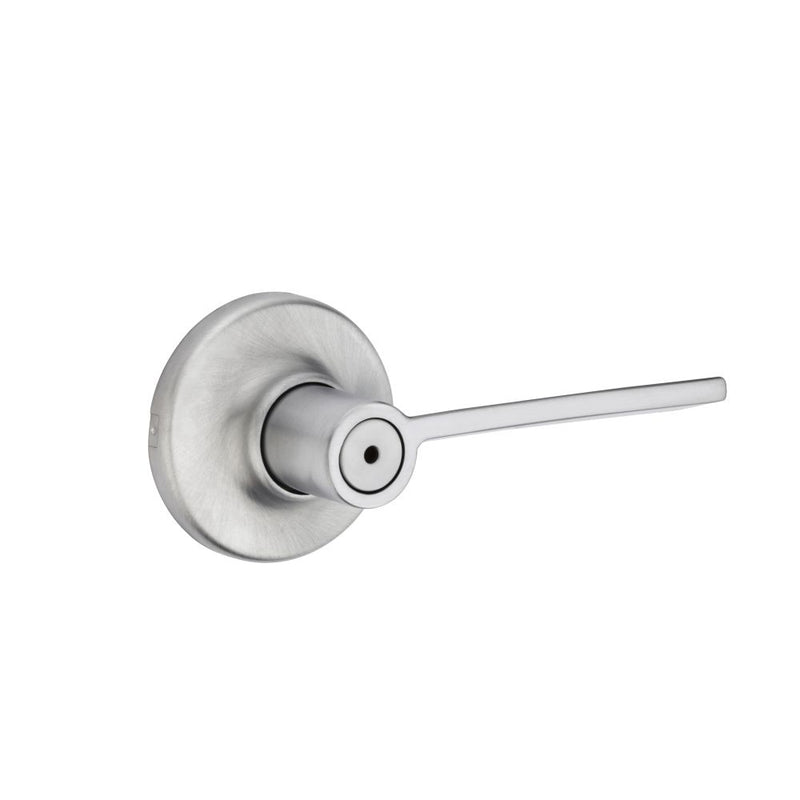 Kwikset Ladera Lever with Round Rose Privacy Door Lock with 6AL Latch and RCS Strike Kwikset