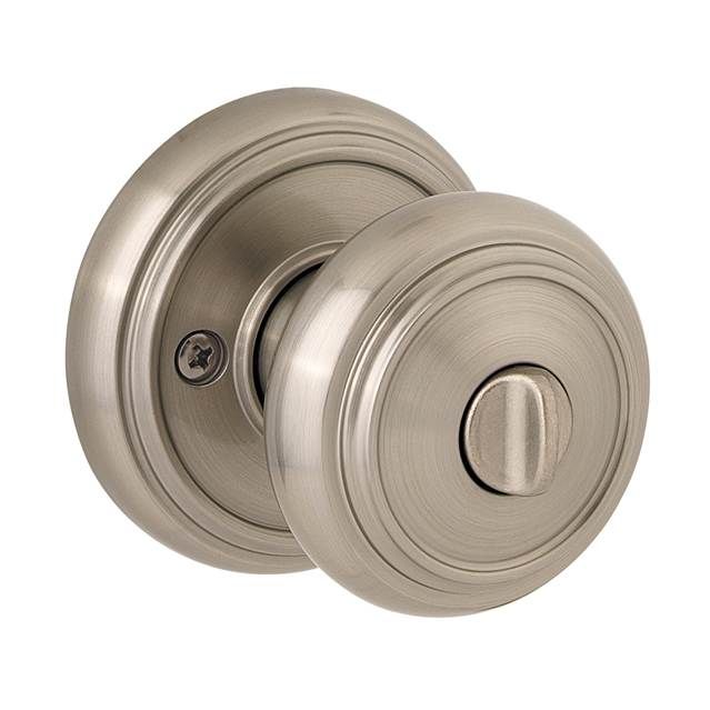 Baldwin Prestige Privacy Alcott Knob with Round Rose with 6AL Latch and RCS Strike Baldwin Prestige