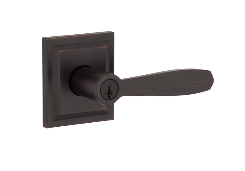 Baldwin Prestige Entry Torrey Pines Lever and Square Rose Baldwin Prestige