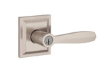 Baldwin Prestige Entry Torrey Pines Lever and Square Rose Baldwin Prestige