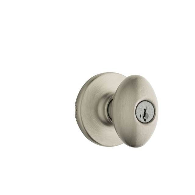 Kwikset Aliso Knob Entry Door Lock SmartKey with 6AL Latch and RCS Strike Kwikset