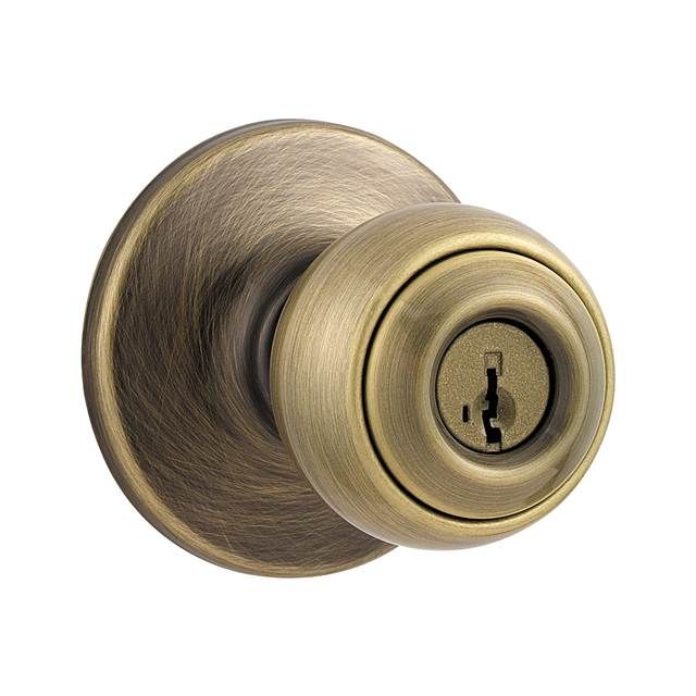 Kwikset Polo Knob Entry Door Lock with 6AL Latch and RCS Strike Kwikset