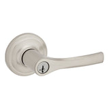 Kwikset Henley Lever Entry Door Lock SmartKey with 6AL Latch and RCS Strike Kwikset