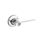 Kwikset Ladera Lever with Round Rose Entry Door Lock with 6AL Latch and RCS Strike