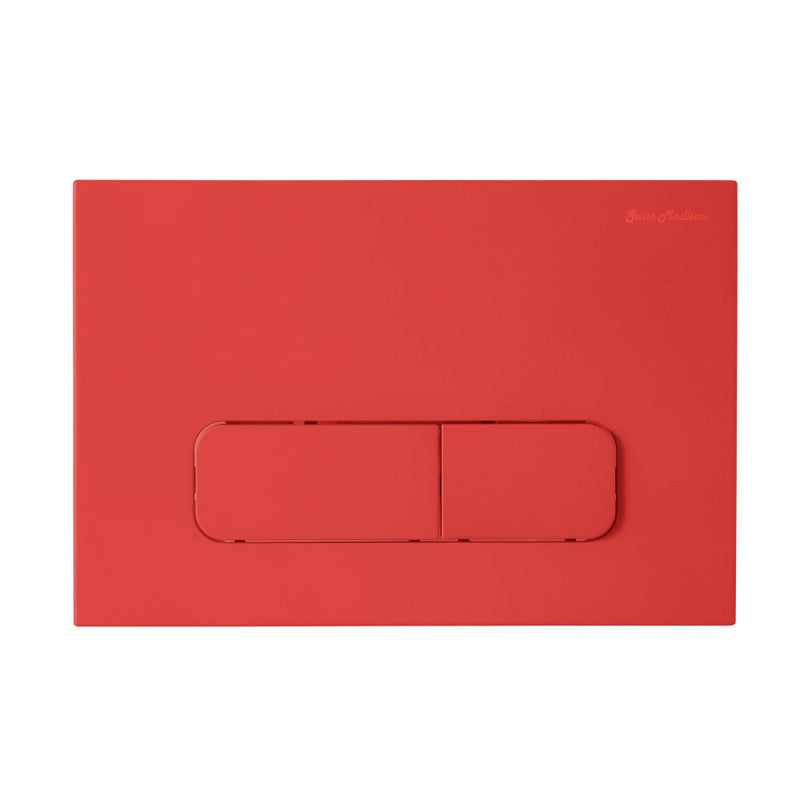 Swiss Madison Wall Mount Dual Flush Actuator Plate with Rectangle Push Buttons Swiss Madison