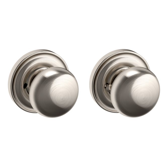 Baldwin Preconfigured 5000 Knob with 5148 Rose Privacy Lock with 2-3/8" Backset and Full Lip Strike Baldwin Estate