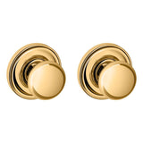 Baldwin 5030 Preconfigured 5030 Knob with 5048 Rose Passage Lock with 2-3/8" Backset and Full Lip Strike Baldwin Estate