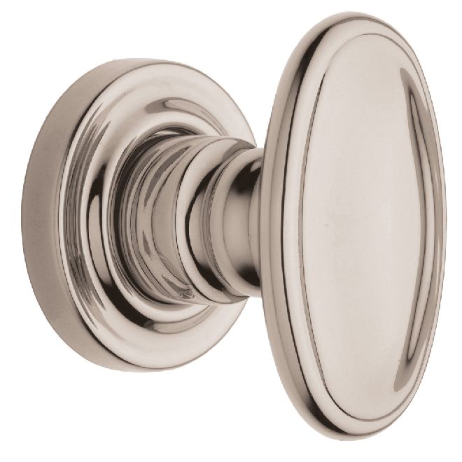 Baldwin 5057 Preconfigured 5057 Knob with 5048 Rose Passage Lock with 2-3/8" Backset and Full Lip Strike Baldwin Estate