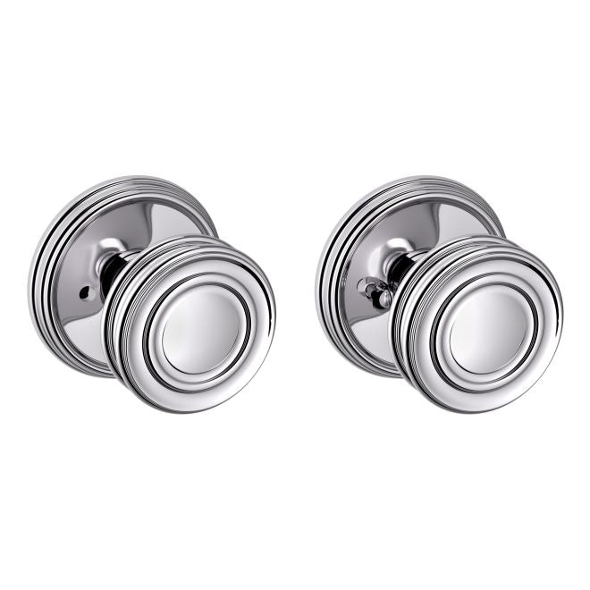 Baldwin 5066 Preconfigured 5066 Knob with 5134 Rose Privacy Lock with 2-3/8" Backset and Full Lip Strike Baldwin Estate