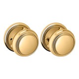 Baldwin 5068 Preconfigured 5068 Knob with 5123 Rose Privacy Lock with 2-3/8" Backset and Full Lip Strike Baldwin Estate