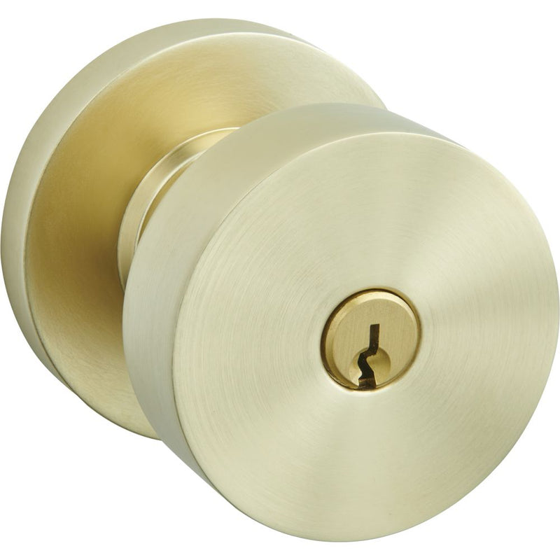 Baldwin 5230 5230 Contemporary Knob with Round Rose Emergency Egress Keyed Entry Baldwin Estate