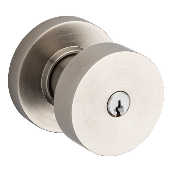 Baldwin 5230 5230 Contemporary Knob with Round Rose Emergency Egress Keyed Entry Baldwin Estate