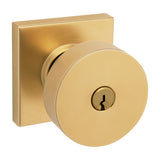 Baldwin 5250 5250 Contemporary Knob with Square Rose Emergency Egress Keyed Entry Baldwin Estate