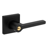 Baldwin 5285 5285 Left Hand Square Lever with Square Rose Emergency Egress Keyed Entry Baldwin Estate