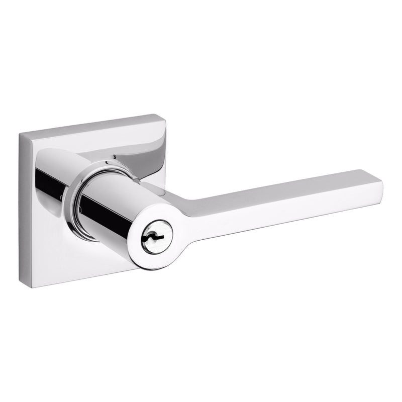 Baldwin 5285 5285 Left Hand Square Lever with Square Rose Emergency Egress Keyed Entry Baldwin Estate