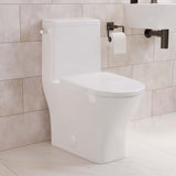 Swiss Madison Sublime II One-Piece 12" Rough-in 1.28 GPF Left Flush Round Compact Toilet