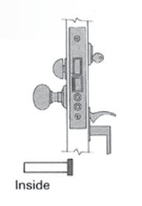 Baldwin 6020 Left Hand Lever Strength Residential Entrance Handleset by Lever 2-3/4" Backset Mortise Lock Body Baldwin Estate