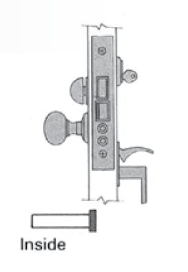 Baldwin 6020 Right Hand Reverse Lever Strength Residential Entrance Handleset by Lever 2-3/4" Backset Mortise Lock Body Baldwin Estate