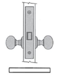 Baldwin 6318 Left Hand Interior Passage 2-1/2" Backset Mortise Lock Body Baldwin Estate