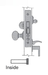 Baldwin 6321 Left Hand Lever Strength Emergency Egress Entry Handleset by Lever 2-1/2" Backset Mortise Lock Body Baldwin Estate