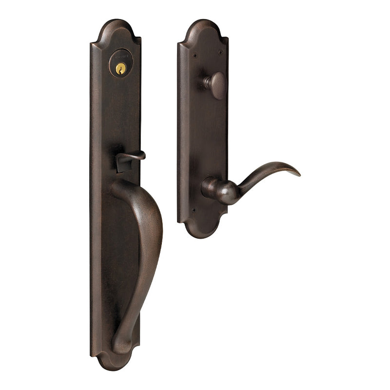 Baldwin 6402 Left Hand Lever Entry Boulder Full Escutcheon Emergency Egress Handleset Baldwin Estate